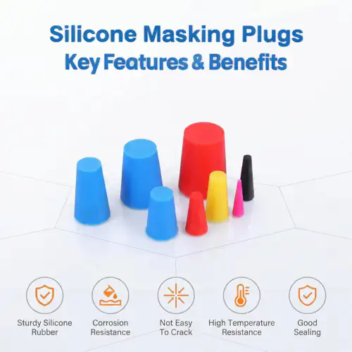 Silicone masking plugs