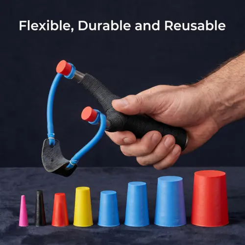 Tapered Silicone Masking Plug Kit 150pcs, Heat Resistant 260°C for Powder Coating Anodizing - image 2