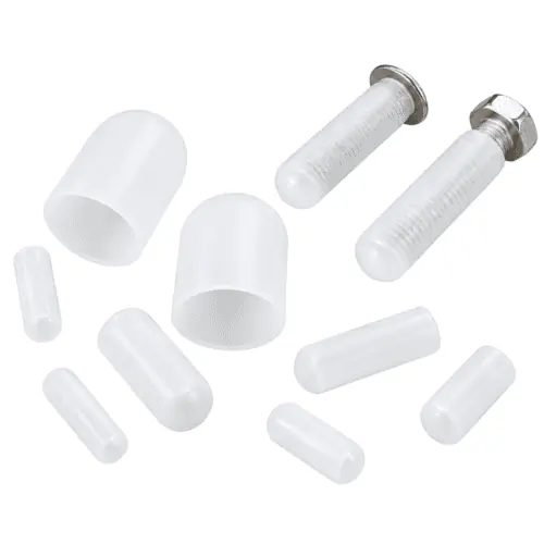 Silicone masking caps used in metal surface finishing